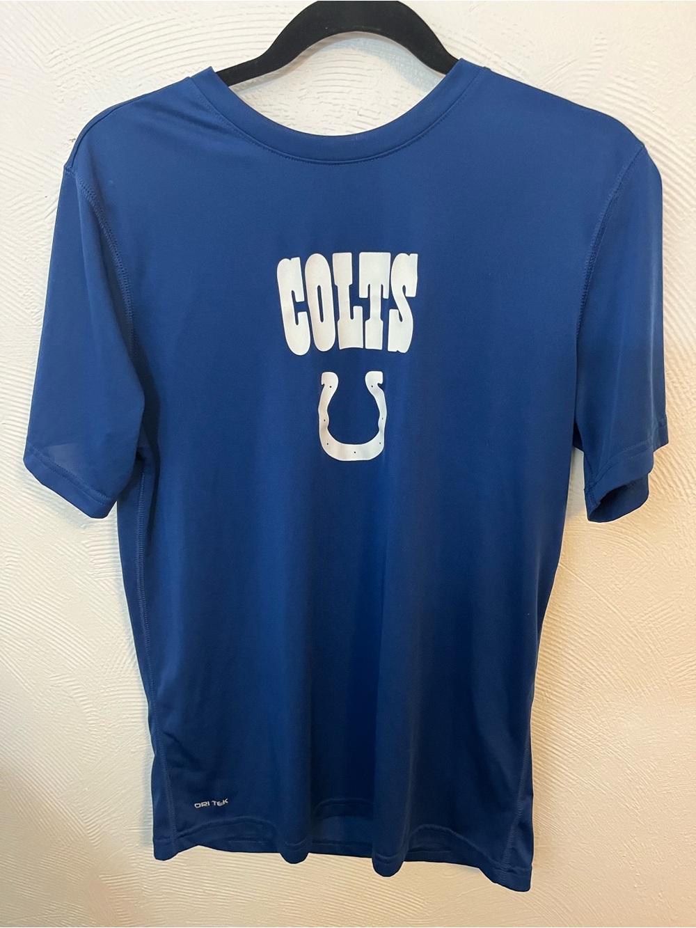 NFL Colts Short Sleeve Tee in Royal Blue and White